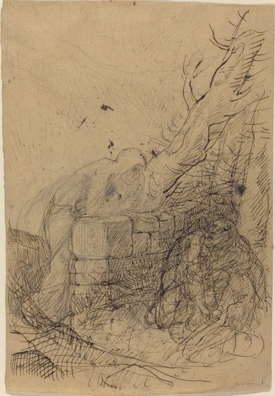 La muerte y el leñador de Alphonse Legros
