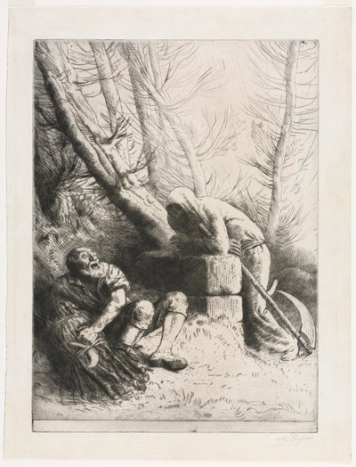 Death and the Woodcutter de Alphonse Legros