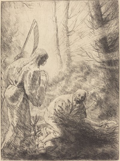 La Muerte y el Leñador, 2ª placa de Alphonse Legros