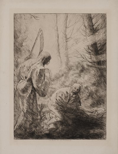 La muerte y el leñador de Alphonse Legros