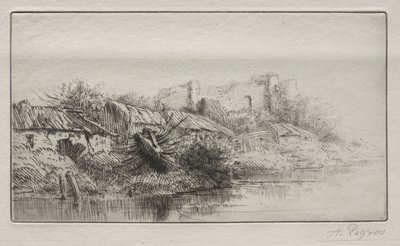 Pueblo desierto de Alphonse Legros