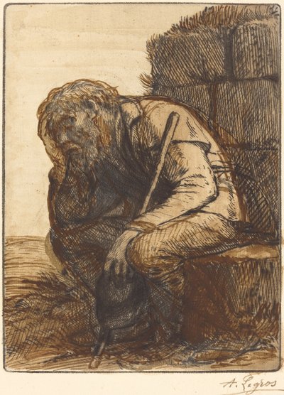 Hombre desesperado (Le désespéré) de Alphonse Legros