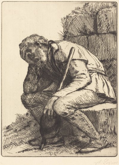 Hombre desesperado de Alphonse Legros