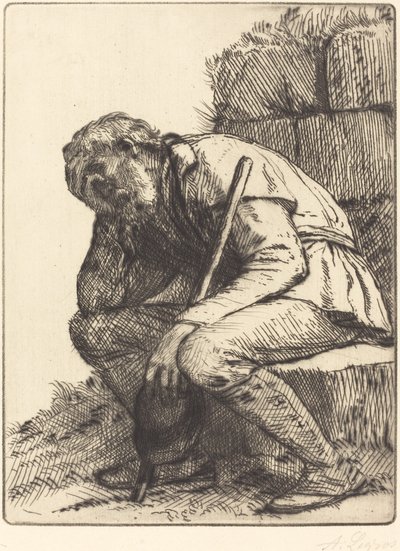 Hombre desesperado de Alphonse Legros