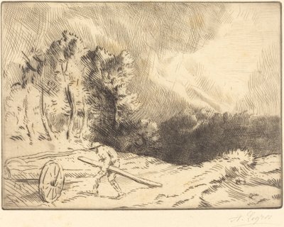 Borde de un bosque en Borgoña de Alphonse Legros