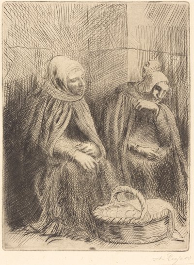 Vendedoras de huevos, 1ª placa de Alphonse Legros