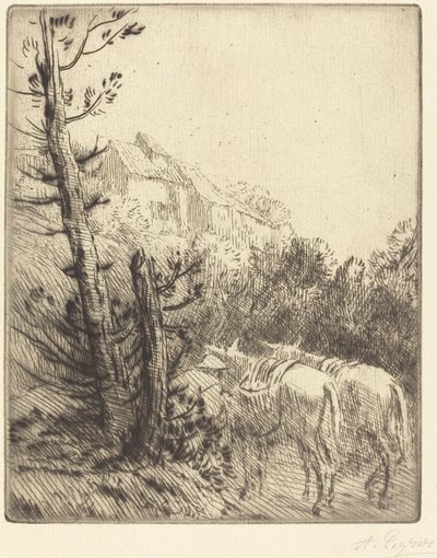 Granja en la ladera de Alphonse Legros