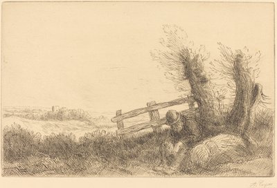 Granjero Reclinando de Alphonse Legros