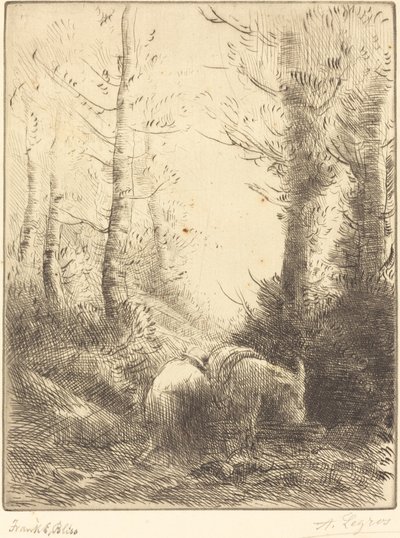 El granjero y su burro de Alphonse Legros