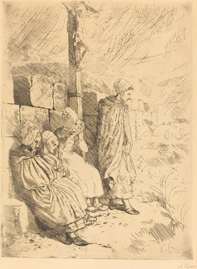 Esposas de Pescadores Femmes de pecheurs de Alphonse Legros