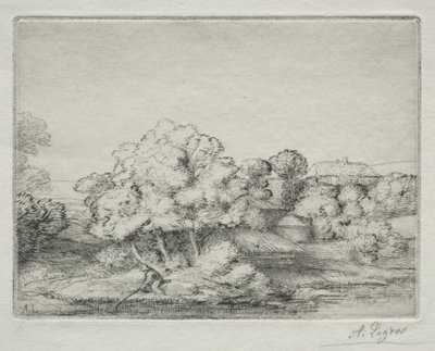 Aldea cerca del lago de Alphonse Legros