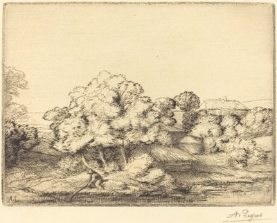 Aldea cerca del lago de Alphonse Legros