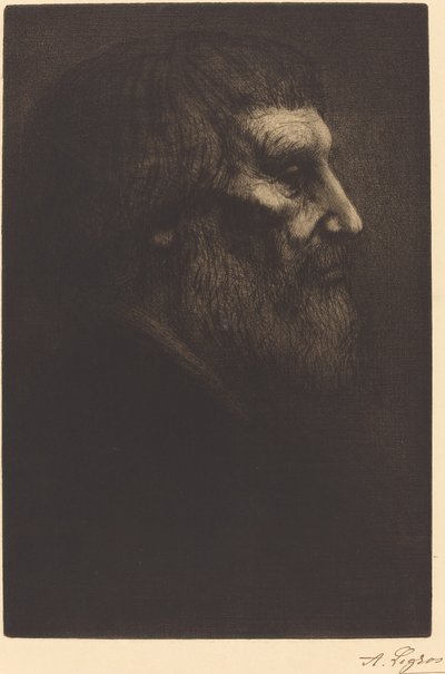 Cabeza de un mendigo de Alphonse Legros