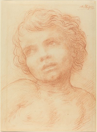 Cabeza de un niño de Alphonse Legros