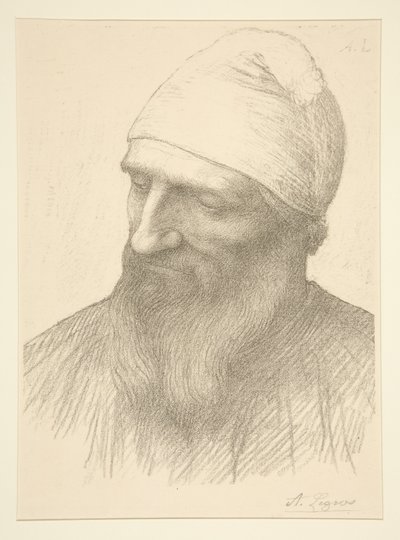 cabeza de un hombre de Alphonse Legros