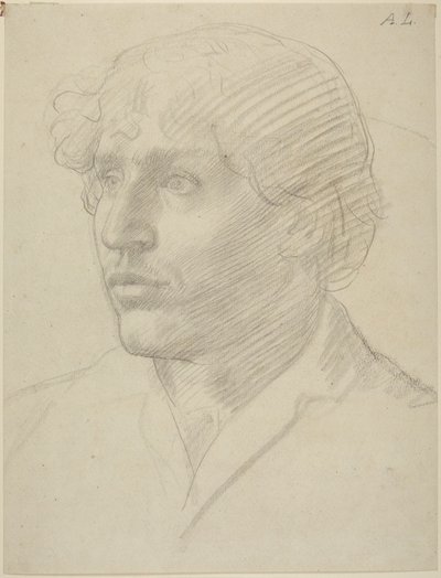 Estudio de cabeza de hombre de Alphonse Legros
