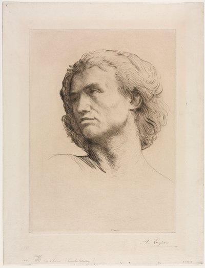 Cabeza de un hombre de Alphonse Legros
