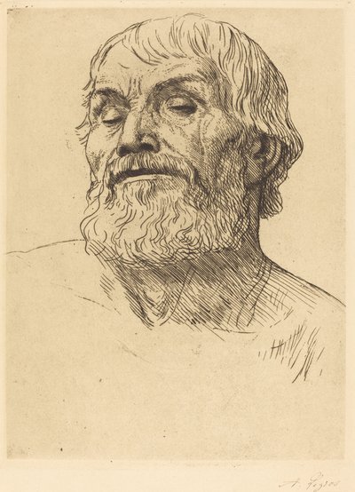 Cabeza de un hombre de Alphonse Legros