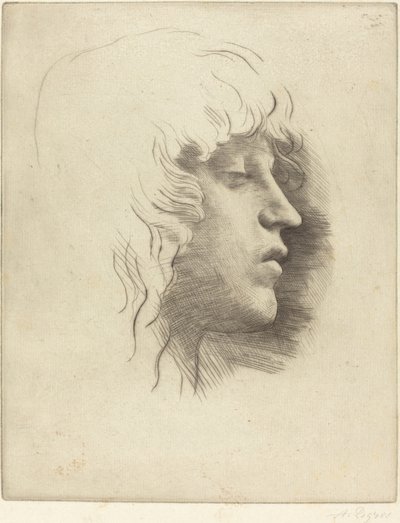 Cabeza de una joven de Alphonse Legros