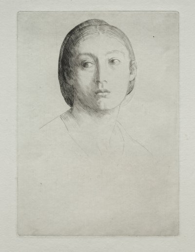 Cabeza de una Joven de Alphonse Legros