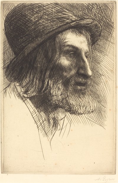 Cabeza de un trabajador inglés de Alphonse Legros