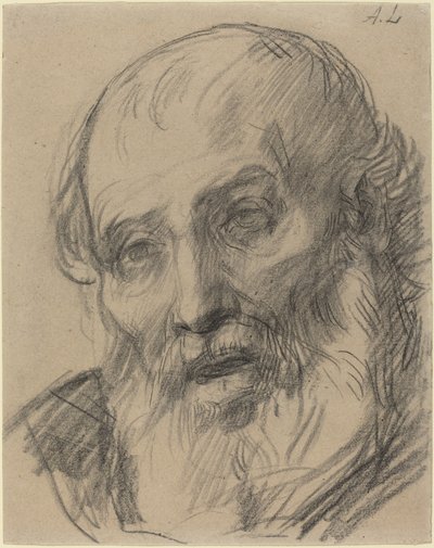 Cabeza de un anciano de Alphonse Legros