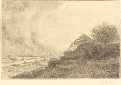Choza en una ladera Masure sur la colline de Alphonse Legros