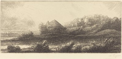 Cabaña en el pantano de Alphonse Legros
