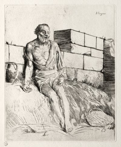 Job (Primera Placa) de Alphonse Legros
