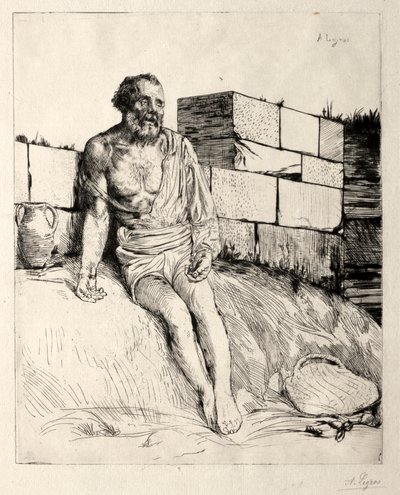 Job (Primera Placa) de Alphonse Legros