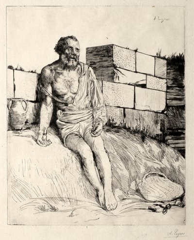 Job Primera Placa de Alphonse Legros