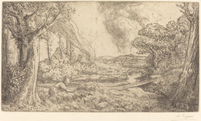 Paisaje de Alphonse Legros