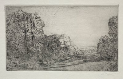 Paisaje: Amanecer de Alphonse Legros
