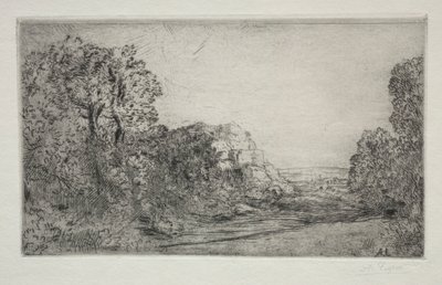 Paisaje: Amanecer de Alphonse Legros