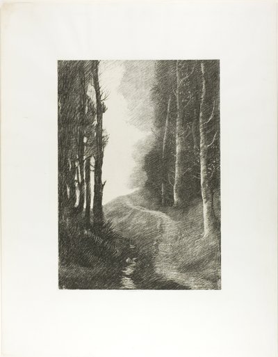 Paisaje con Abedules de Alphonse Legros