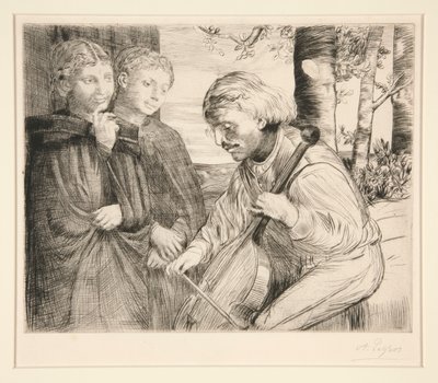 el jugador de viola de Alphonse Legros