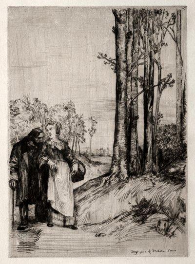 Le Promenade du convalescent, c. 1861 de Alphonse Legros