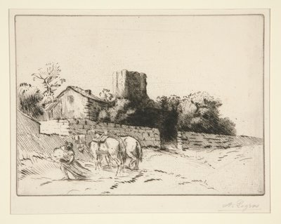 Le mur du presbytere (Muro de la rectoría) de Alphonse Legros