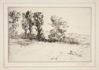 Le pre ensoleille (Pradera bajo el sol) de Alphonse Legros