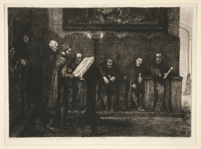 Les Chantres Espagnols - Le Lutrin (Los Cantores Españoles, o El Atril) de Alphonse Legros