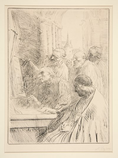 Los monjes en L de Alphonse Legros