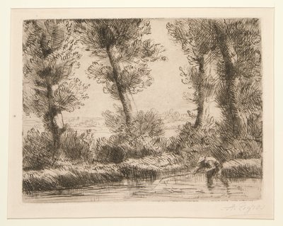Les bords de la Liane (Las orillas del Liane) de Alphonse Legros