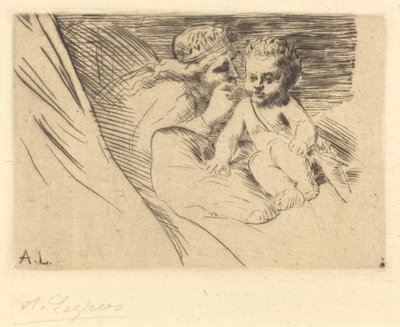 Mab y Cupido Mab et Cupidon de Alphonse Legros