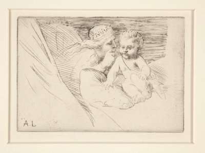 Mab et Cupidon (Mab y Cupido) de Alphonse Legros