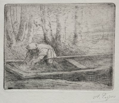 Hombre en una barca de Alphonse Legros