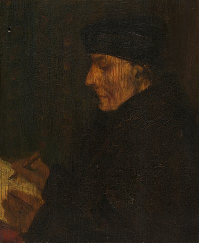Copia de memoria del Erasmo de Holbein de Alphonse Legros