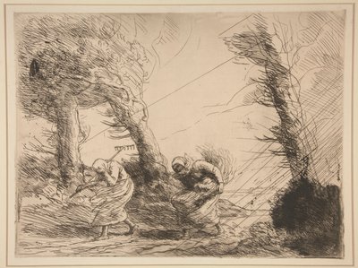 Cosechadoras sorprendidas por la de Alphonse Legros
