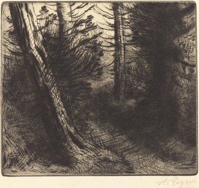 Camino a través del bosque de Alphonse Legros