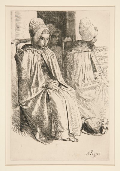 Paysannes des Environe de Boulogne (Mujeres campesinas del barrio de Boulogne) de Alphonse Legros