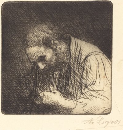 Hombre pobre (Pauvre homme) de Alphonse Legros
